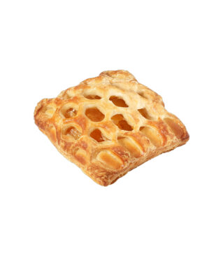 Puff Pastry With Apple Isolated